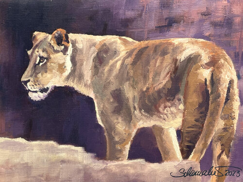 Wüstenlöwin de Philipp Schomaker, Pintura a la venta en Singulart