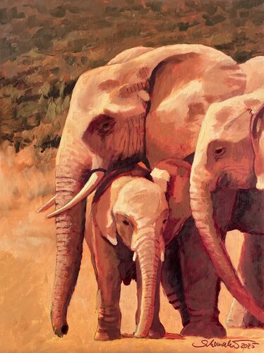 Im Schutz der Mutter van Philipp Schomaker, Schilderij te koop op Singulart