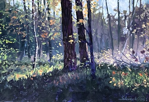 Lichtung im Wald de Philipp Schomaker, Pintura a la venta en Singulart