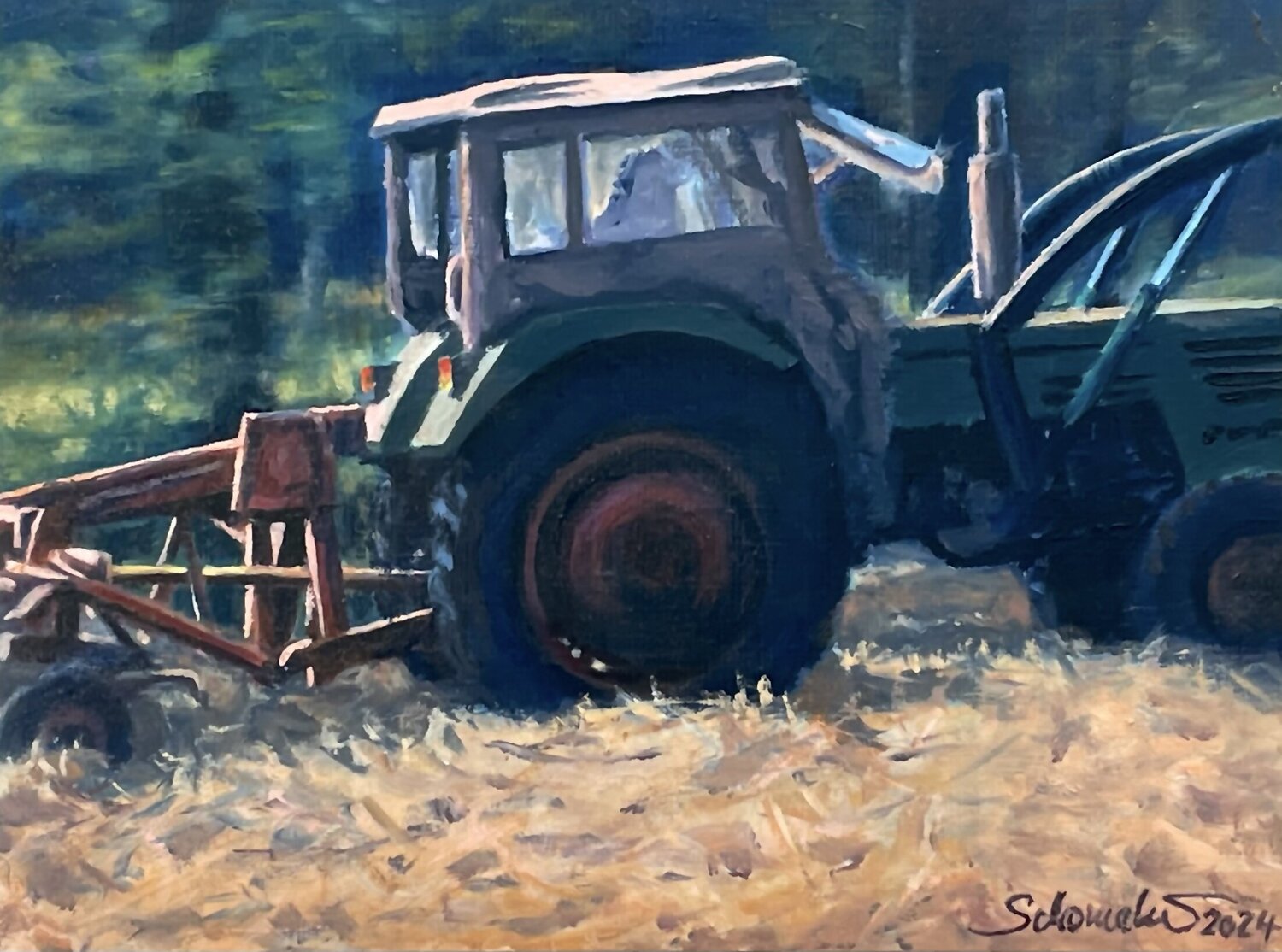 Alter Deutz-Traktor beim Heuwenden Philipp Schomaker
