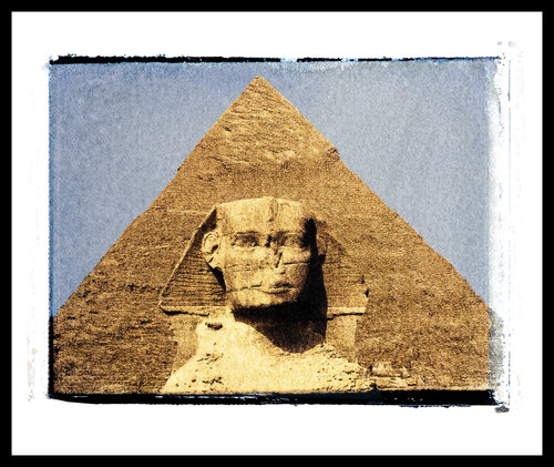 Mystische Bauwerke - Sphinx vor Cheops-Pyramide Jörg Heimann