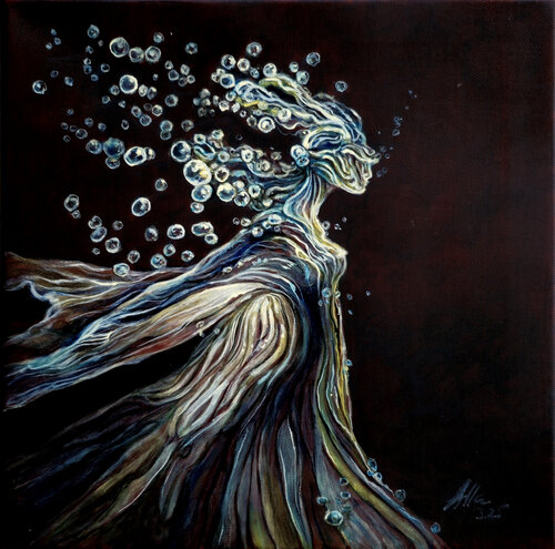 Essence of Water and Light di Alla Ostrovsky, Pittura in vendita su Singulart