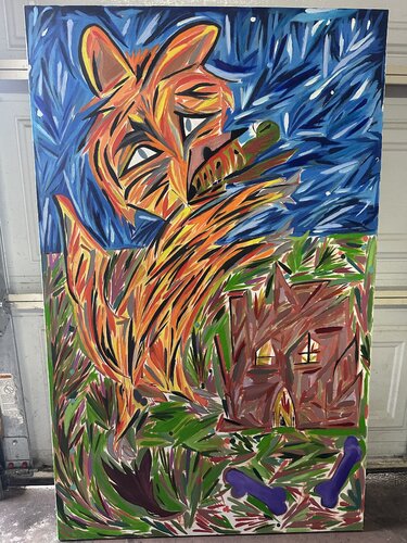 “A Cubs Lair” von Jans Carcamo, Malerei kaufen auf Singulart
