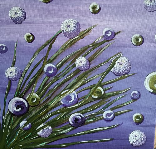 Lila Sphäre.... Mystische Welt by Betty Dienel, 油畫 for Sale on Singulart