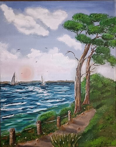 Jenseits des Horizonts by Betty Dienel, 油畫 for Sale on Singulart