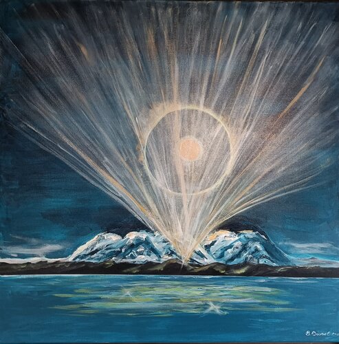 Ursprung des Lichts by Betty Dienel, 油畫 for Sale on Singulart