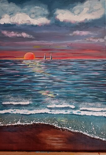 Abschied und Neubeginn by Betty Dienel, 油畫 for Sale on Singulart