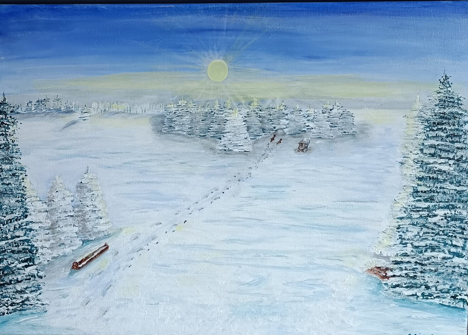Erste Winterlandschaft Betty Dienel