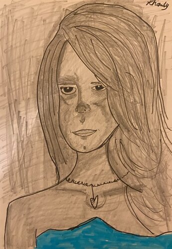 Anti-portrait by Lhandy, Drawing for Sale on Singulart