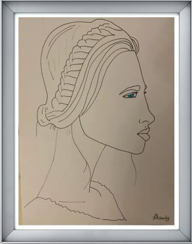 Girl van Lhandy, Tekening te koop op Singulart