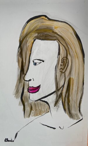 Golden Hair par Lhandy, Peinture en vente sur Singulart