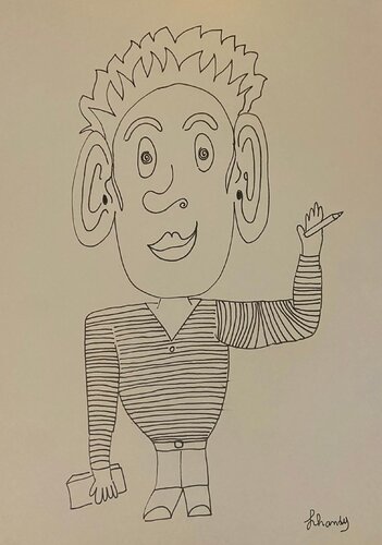 Lucky boy by Lhandy, Drawing for Sale on Singulart