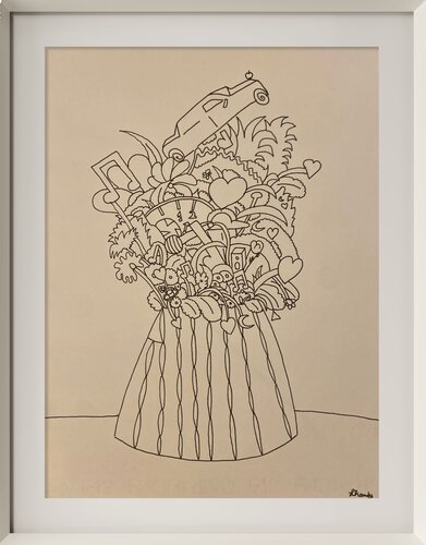 Pop Art Flowers von Lhandy, Zeichnungen kaufen auf Singulart