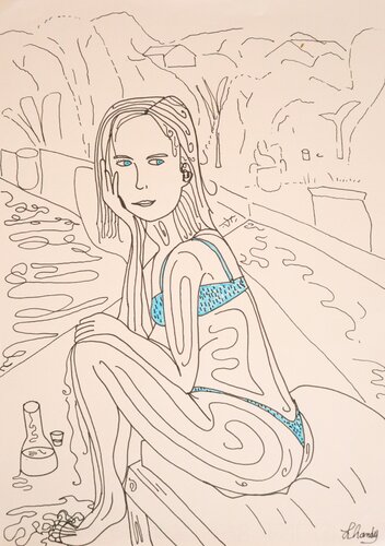 New Vision Of Water by Lhandy, Drawing for Sale on Singulart