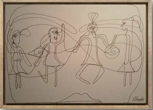 Alien Dance van Lhandy, Tekening te koop op Singulart