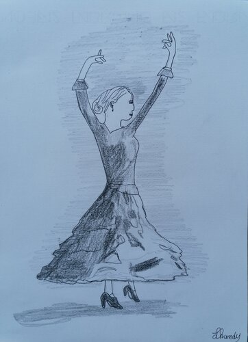 Flamenco Dancer di Lhandy, Disegno in vendita su Singulart