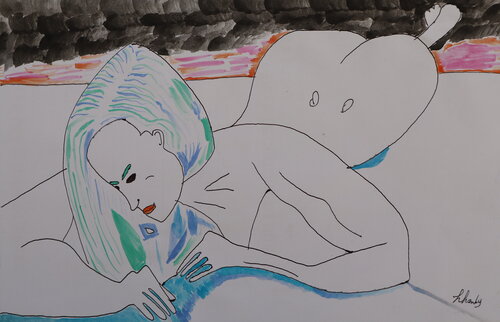 Silent Desire by Lhandy, Painting for Sale on Singulart