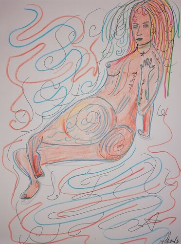 Orange di Lhandy, Disegno in vendita su Singulart