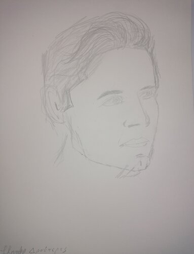 Portrait of a man by Lhandy, Drawing for Sale on Singulart