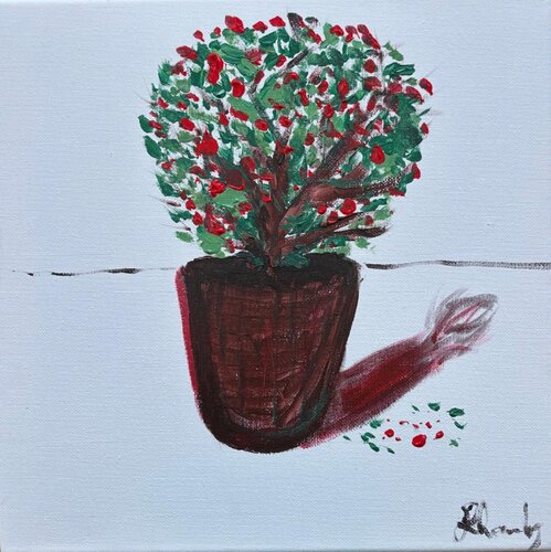 Red Flowers von Lhandy, Malerei kaufen auf Singulart
