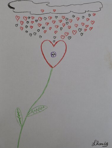 Heart Clock de Lhandy, Dibujo a la venta en Singulart