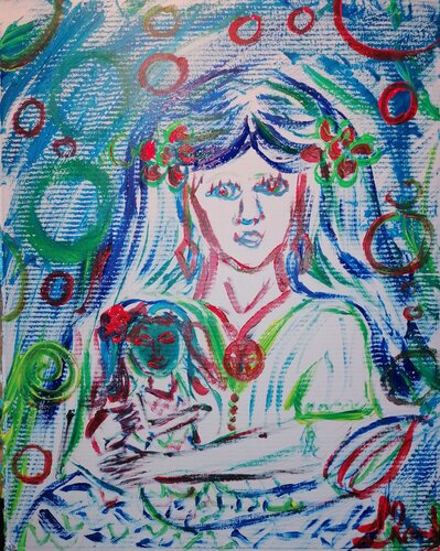 The Secret of the Tides (Mermaids) by Lhandy, Painting for Sale on Singulart