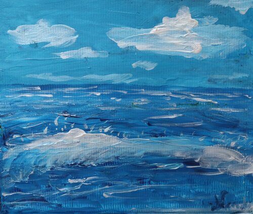 Reflections Of Mediterranean Energy by Lhandy, 油畫 for Sale on Singulart