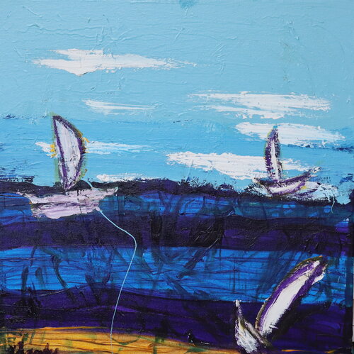 Anchor in the abyss by Lhandy, 회화 for Sale on Singulart