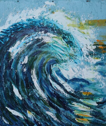 Oceanic Impact by Lhandy, 회화 for Sale on Singulart
