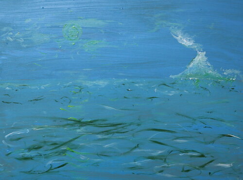 Volcano Sea di Lhandy, Pittura in vendita su Singulart