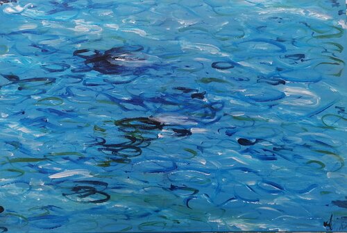 Peaceful Sea di Lhandy, Pittura in vendita su Singulart