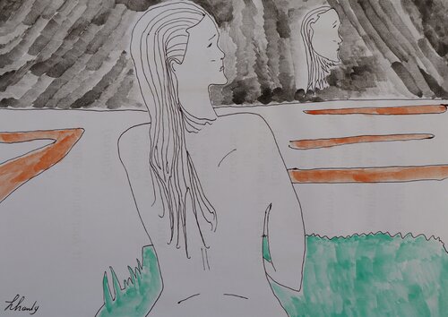 Mirror, Mirror by Lhandy, 회화 for Sale on Singulart
