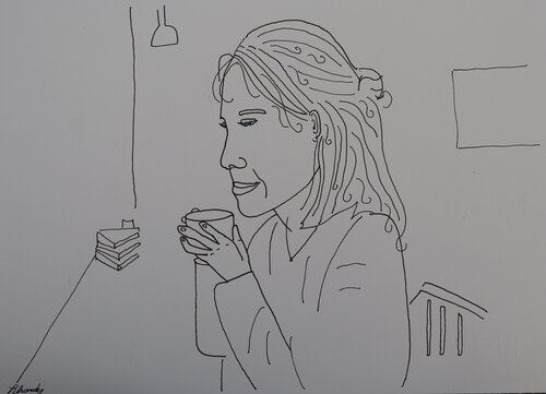 The Essential Waiting by Lhandy, Drawing for Sale on Singulart