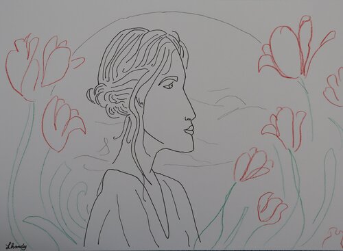The Tulip Grace von Lhandy, Zeichnungen kaufen auf Singulart