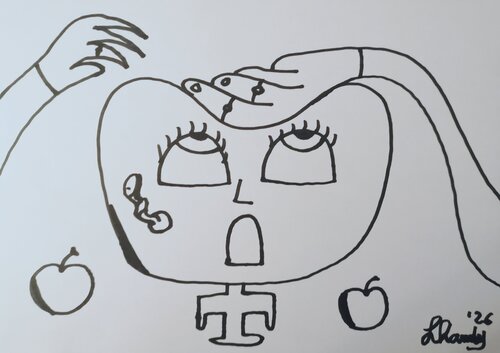Help! van Lhandy, Tekening te koop op Singulart