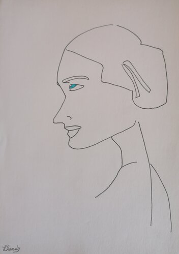 20s Girl by Lhandy, Drawing for Sale on Singulart