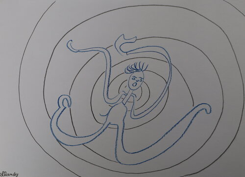 Black Hole Distortion by Lhandy, Drawing for Sale on Singulart