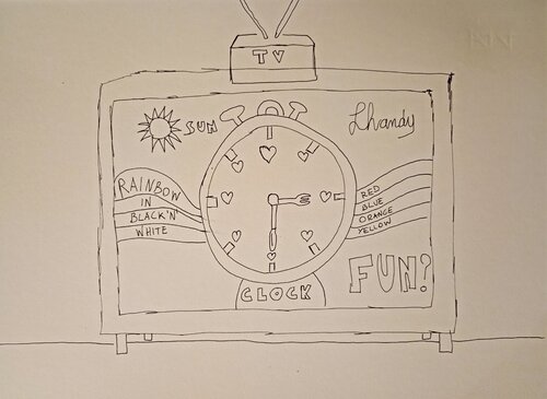 Clockloverainbow by Lhandy, Drawing for Sale on Singulart