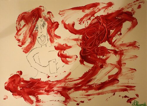 Unexpected Message by Lhandy, Painting for Sale on Singulart