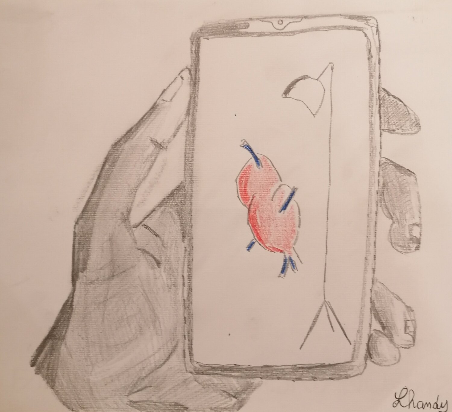 Heart of an artist Lhandy Dessin à vendre