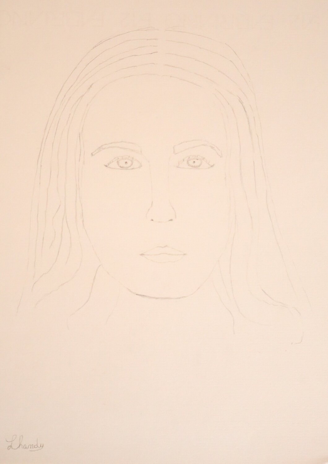 Spirit - Ethereal Woman Face Drawing Lhandy