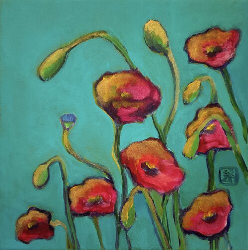 „In voller Blüte“ by Sabina Bogus, Painting for Sale on Singulart