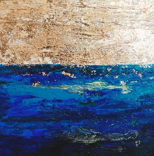 Azure bloom. von Joanna Pyrskala, Malerei kaufen auf Singulart