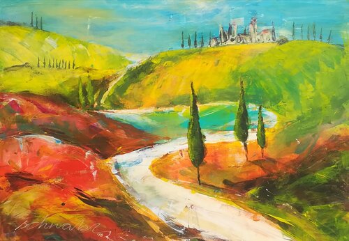 Toscana von Tanja Schnabl, Malerei kaufen auf Singulart