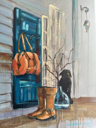 Landleben van Tanja Schnabl, Schilderij te koop op Singulart