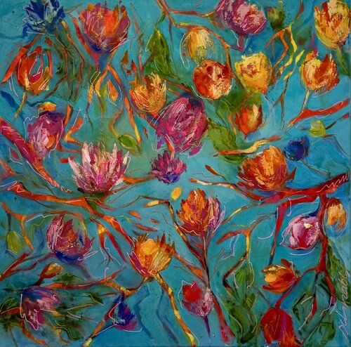 Frühlingserwachen I von Tanja Schnabl, Malerei kaufen auf Singulart