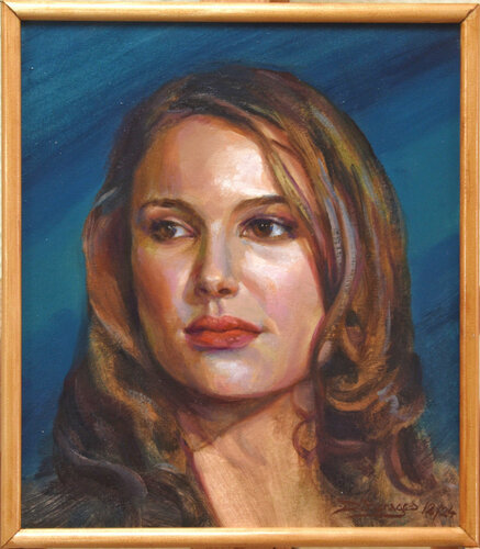 Natalie Portman di Daniel Benages Aranda, Pittura in vendita su Singulart