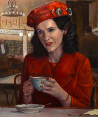 Rachel Brosnahan di Daniel Benages Aranda, Pittura in vendita su Singulart