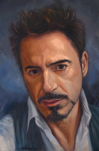 Robert Downey di Daniel Benages Aranda, Pittura in vendita su Singulart