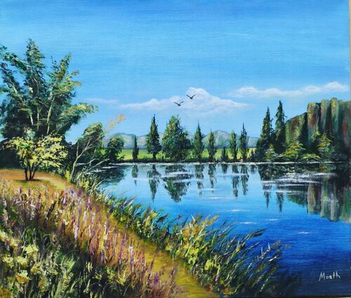 Stillness di Moath Mohammad, Pittura in vendita su Singulart